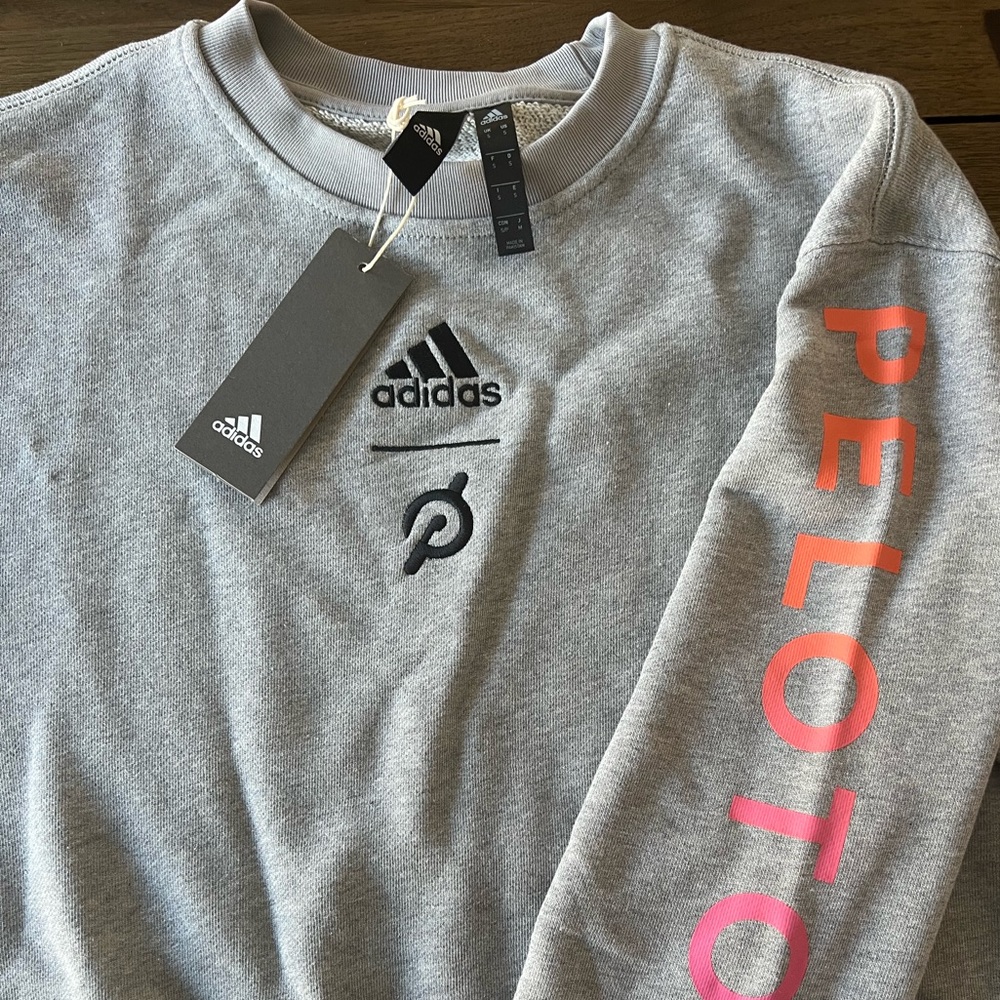 Peleton x Adidas crewnexk sweatshirt, new with tags. Size small